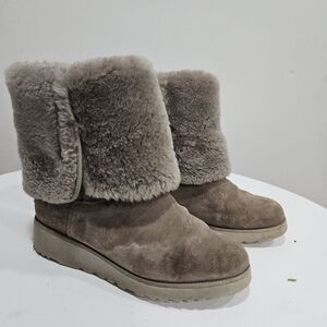 Tall UGG boots size 8.5 wedge brown uggs